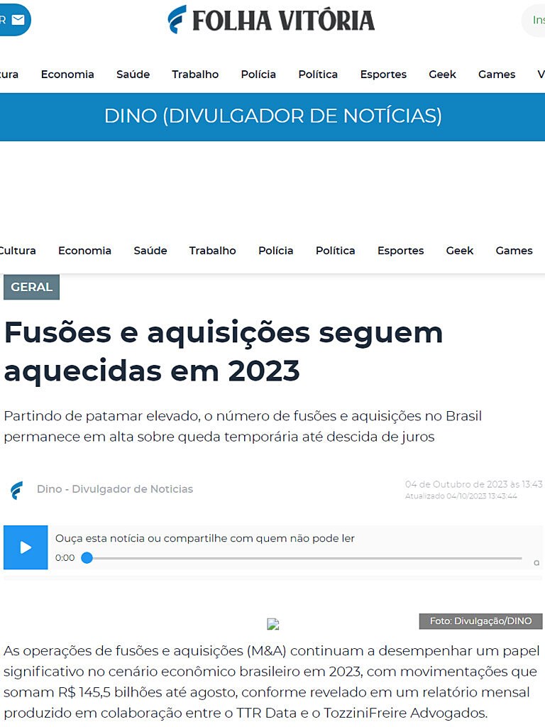 Fuses e aquisies seguem aquecidas em 2023
